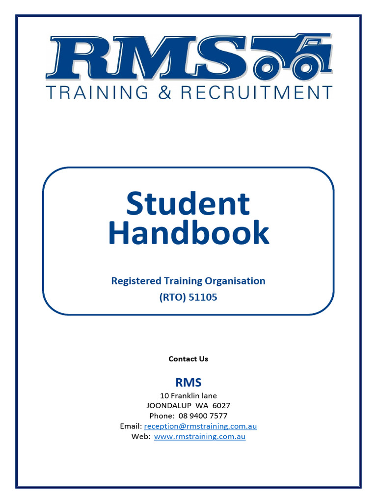RMS Student Handbook 2021 | PDF | Loader (Equipment)