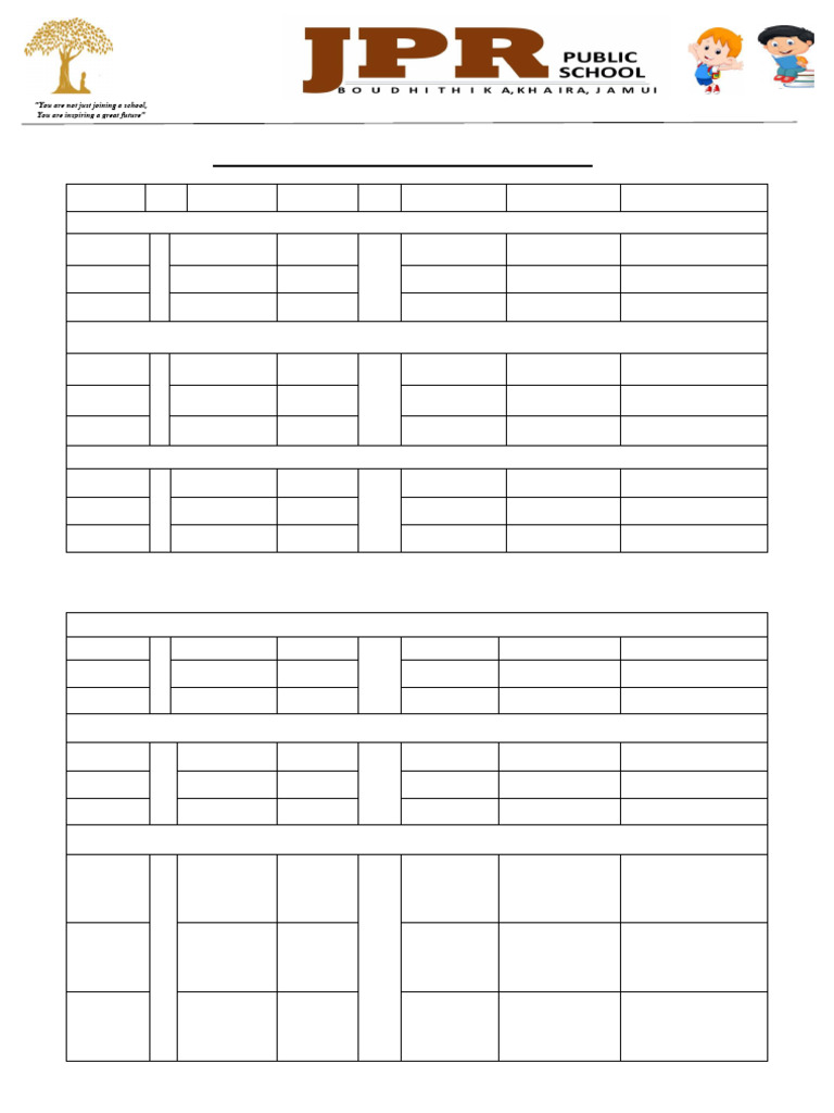 Master Time Table 2025-26 07-07 | PDF