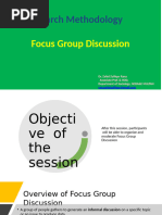 Focus Group Discussion Flow Guide | PDF | Focus Group | Human Communication