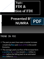 Trend in FDI & The Direction of FDI: Presentation Topic
