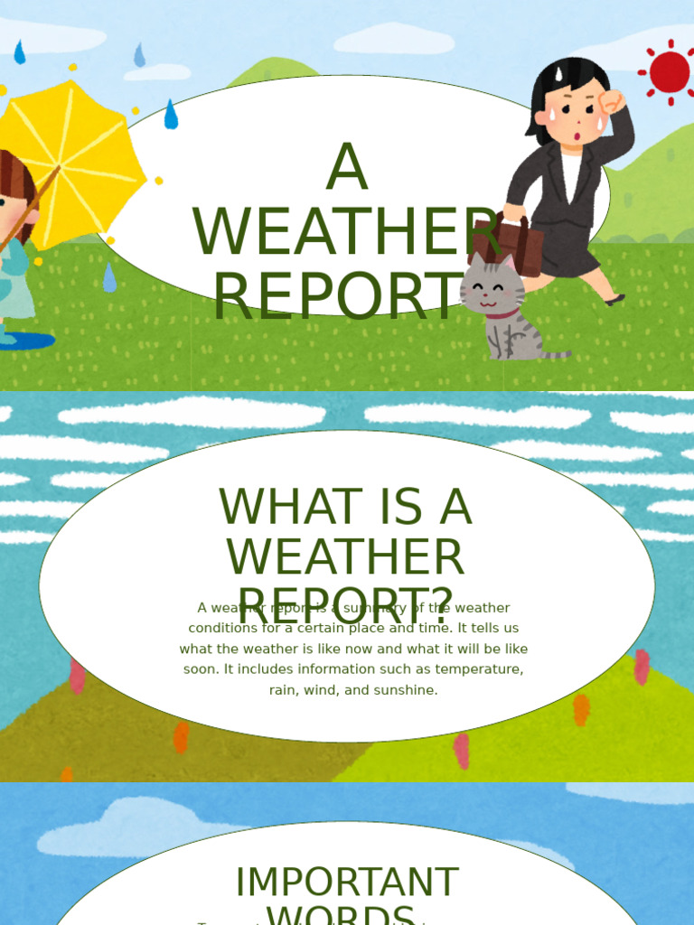 Creating a Weather Report for Kids | PDF | Weather | Weather Forecasting