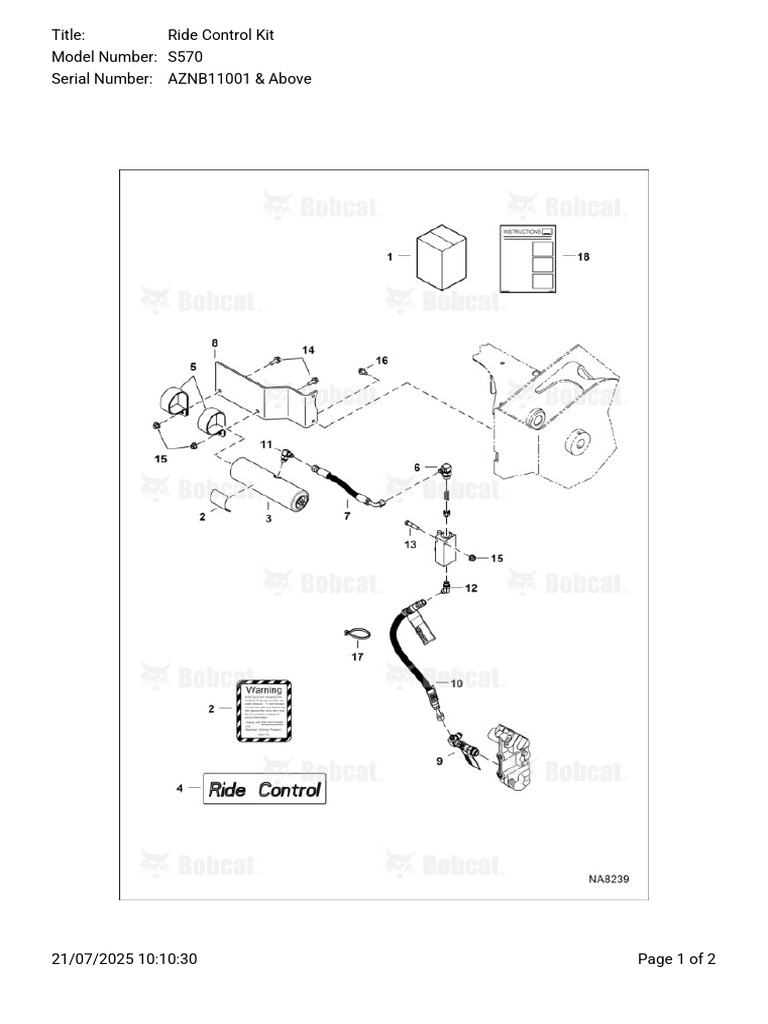 Ride Control Kit - S570 | PDF