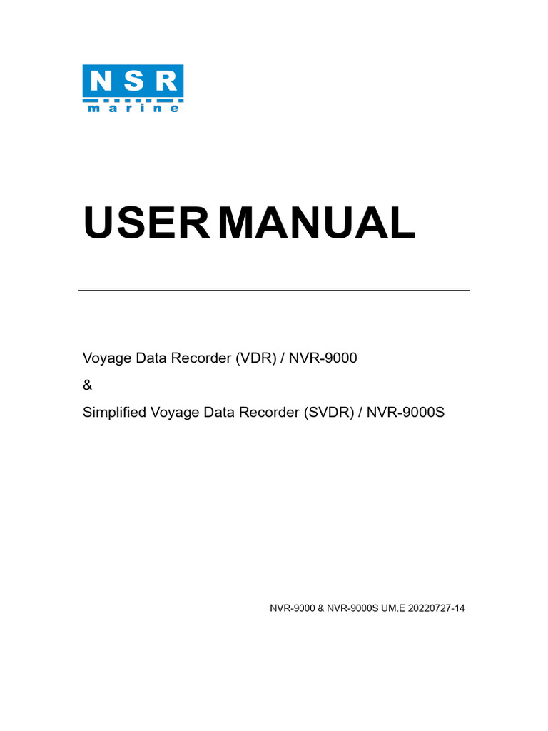 VDR & SVDR User Manual NVR-9000 Series | PDF | Menu (Computing) | Input ...