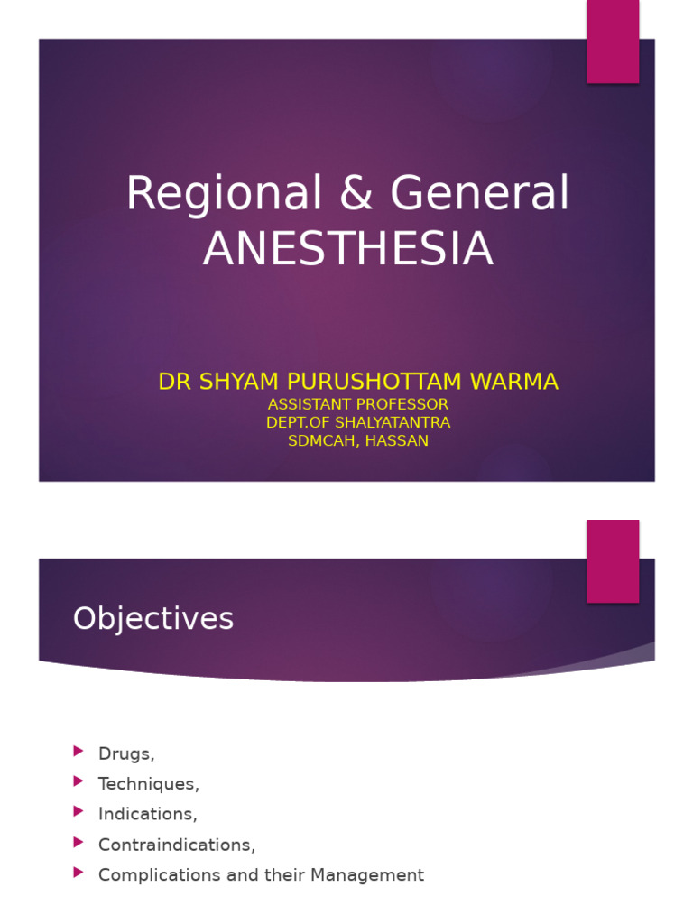 General Anesthesia Overview and Guidelines | PDF | Anesthesia | Medical ...
