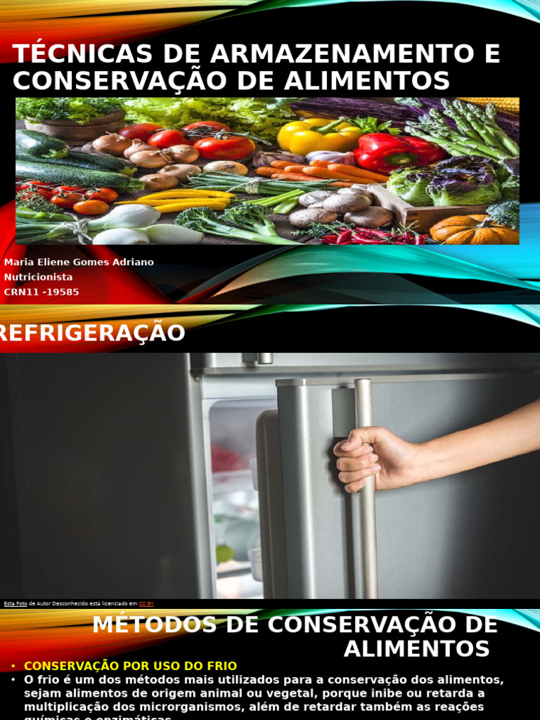 Técnicas de Armazenamento e Conservação de Alimentos | PDF | Custo ...