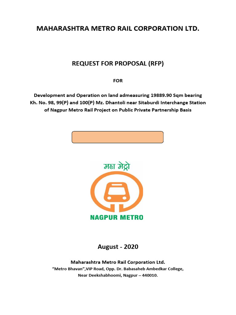 Nagpur Metro RFP for Land Development | PDF | Damages