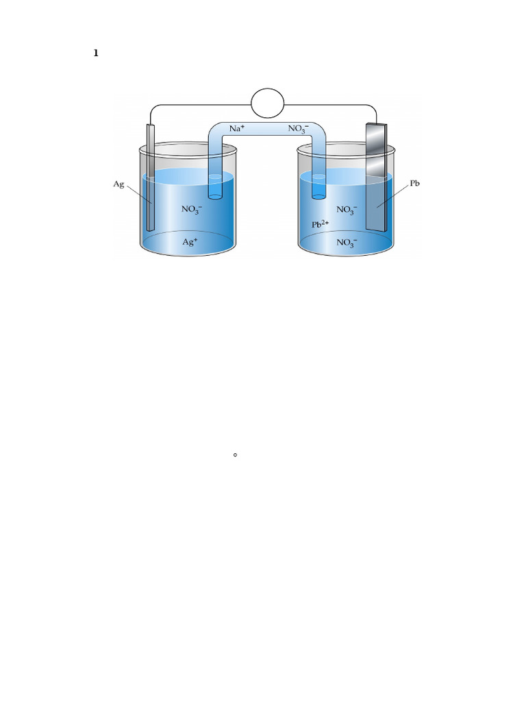 Galvanic Cell Analysis and Problems | PDF | Anode | Cathode