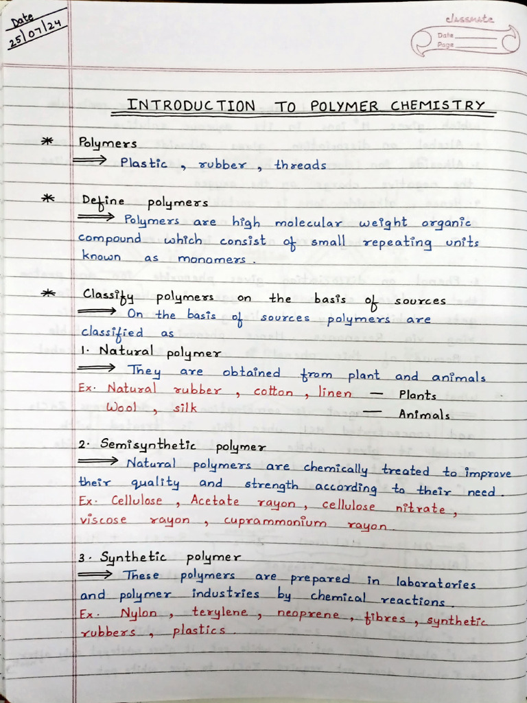 Introduction to Polymer Chemistry | PDF | Polymers | Polyethylene