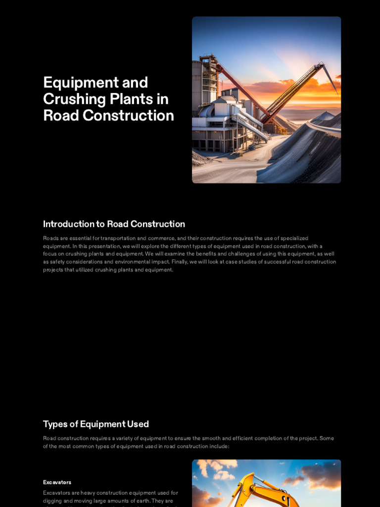 Equipment and Crushing Plants in Road Construction 2024 5 2 13 38 53 ...