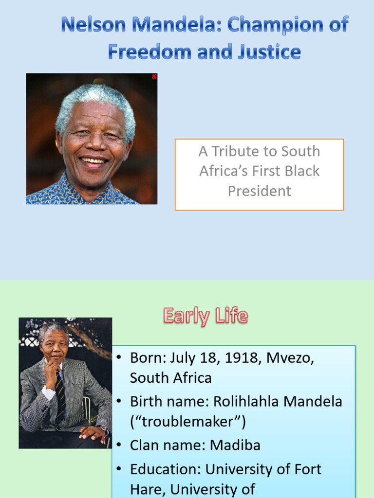 Nelson Mandela Presentation Hindi English Final | PDF