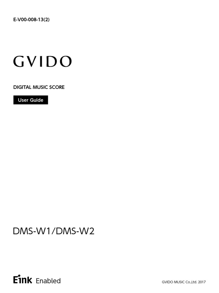 GVIDO Digital Music Score User Guide | PDF | Computer Keyboard