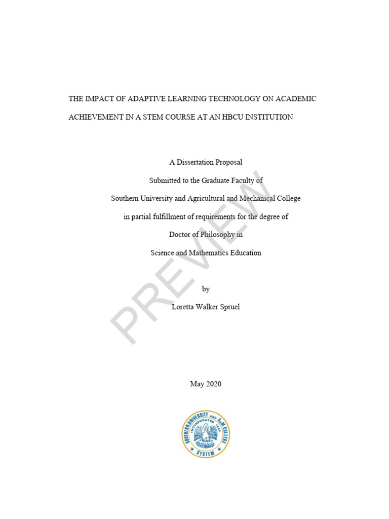 The Impact of Adaptive Learning Technology On Academic Achievement in A ...