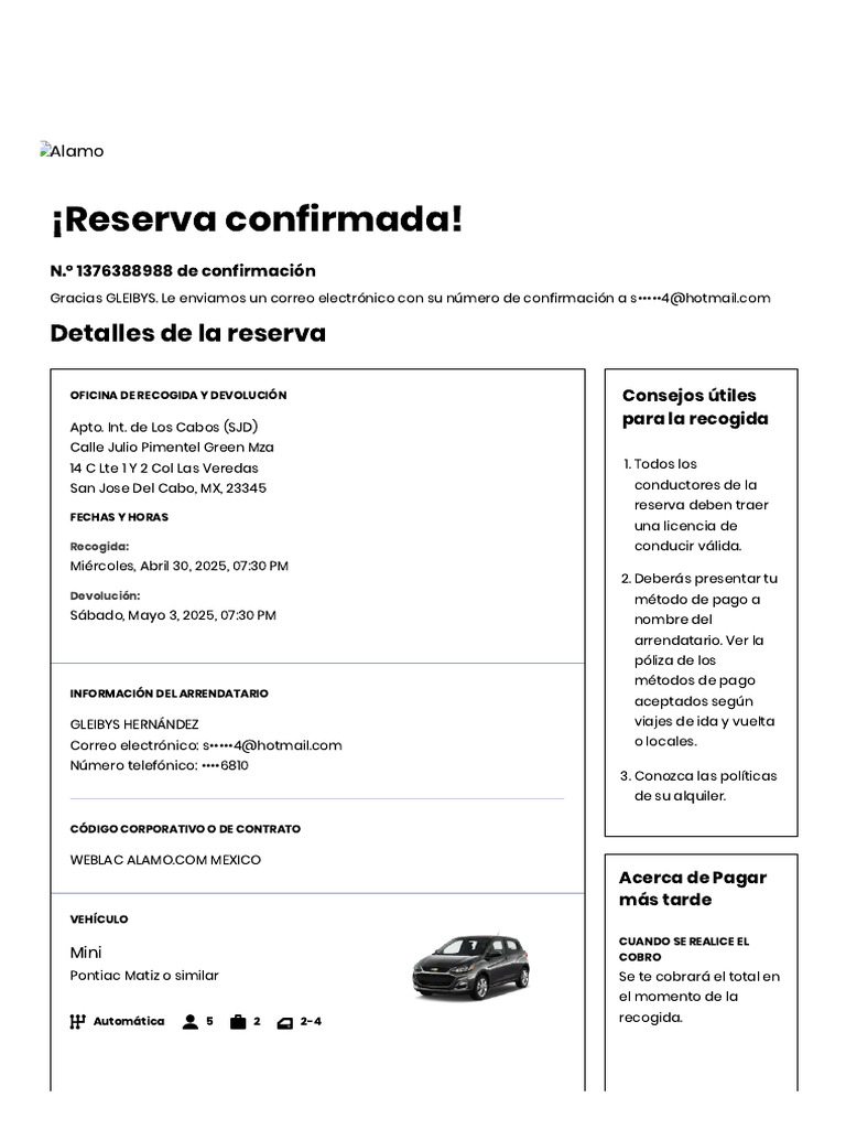 Alamo Rent A Car | PDF