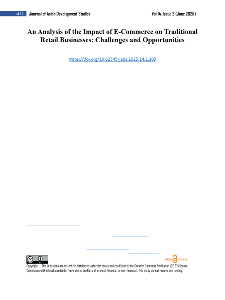 E-Commerce's Impact on Traditional Retail | PDF | Retail | E Commerce