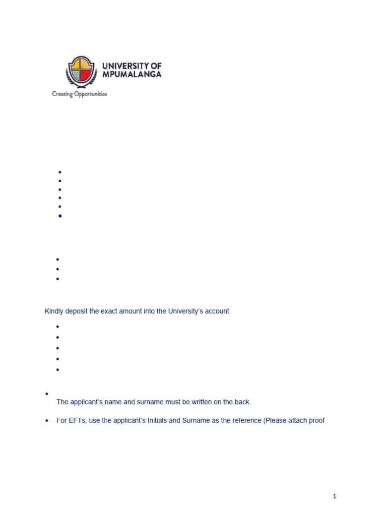 UMP Application Fee and Payment Details | PDF | Indemnity