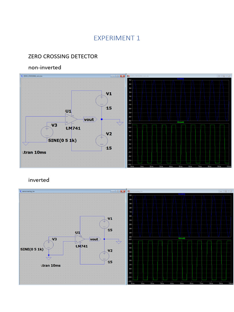 Zero Crossing Detector and Comparators | PDF