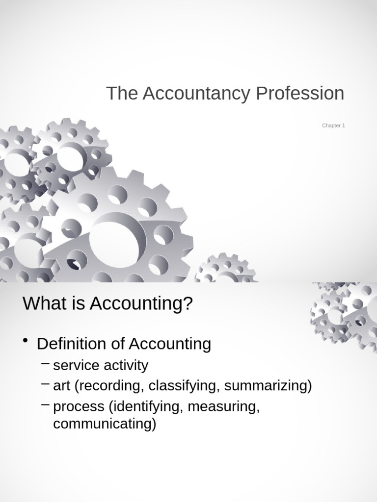 Overview of the Accountancy Profession | PDF | International Financial ...