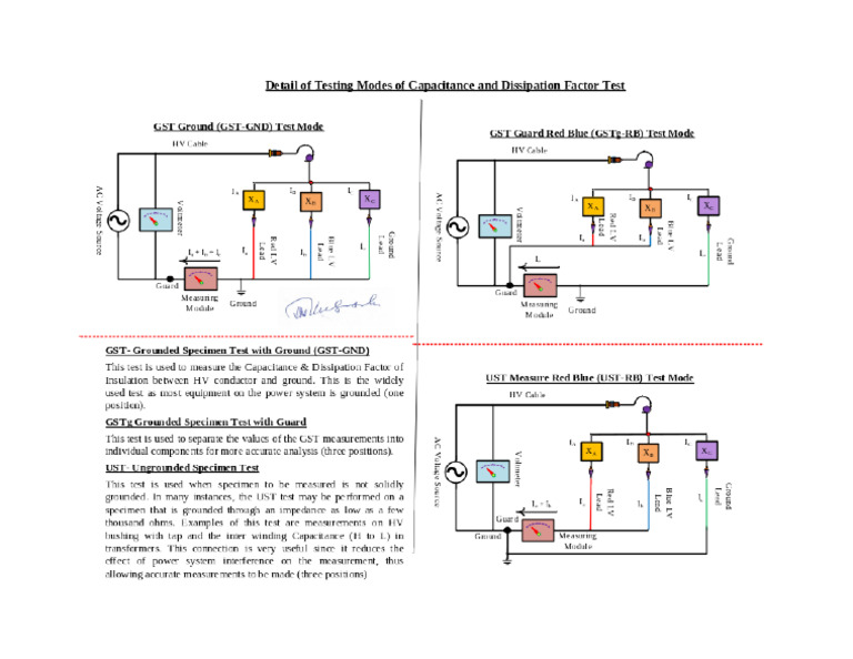 Capacitance and Dissipation Factor Testing Modes | PDF