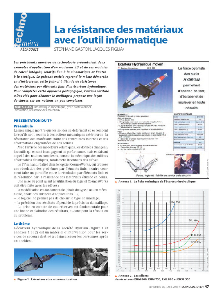 RDM et simulation avec SolidWorks | PDF | Résistance des matériaux ...