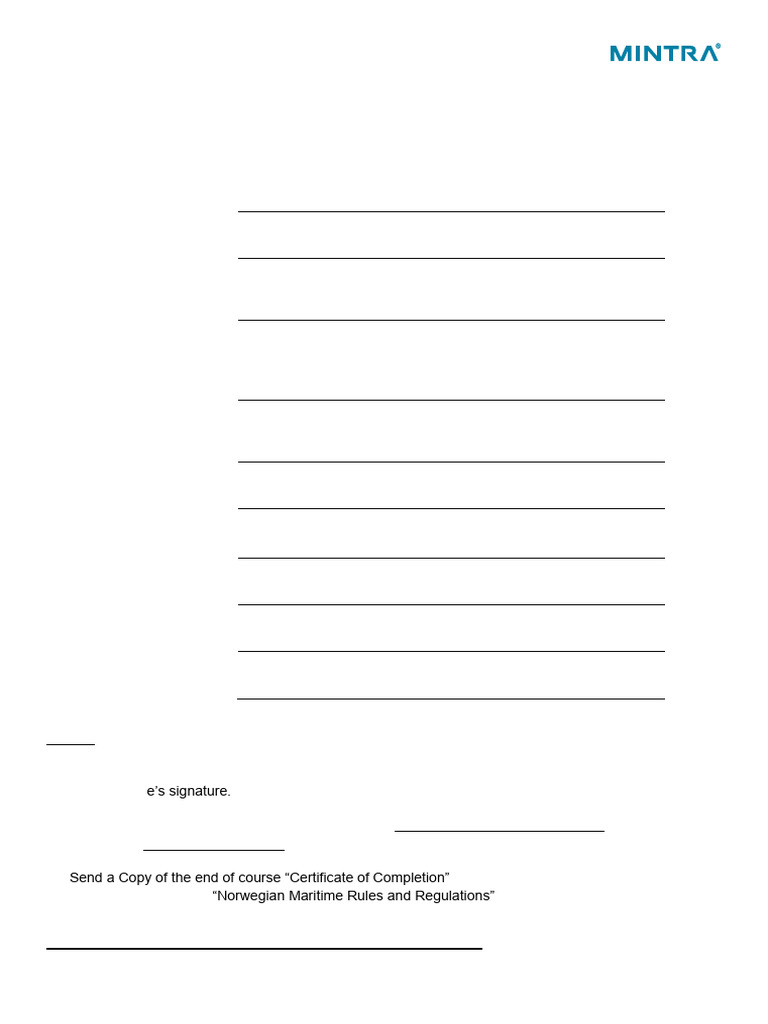 Norwegian Maritime Rules And Regulations