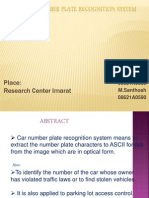 Car Number Plate Recognition System