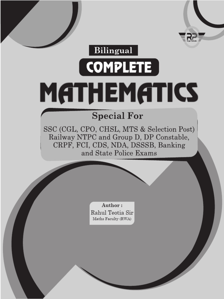 RWA Complete Mathematics by Ankit Bhati Sir 2025 Bilingual | PDF