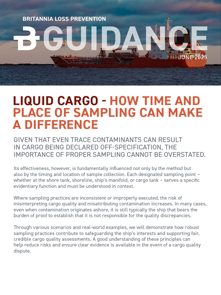 Effective Liquid Cargo Sampling Practices | PDF | Cargo | Ships