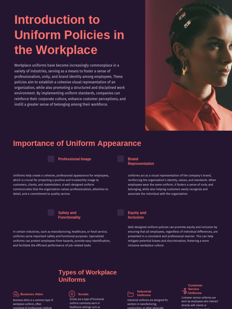 Workplace Uniform Policies Overview | PDF | Clothing | Employment