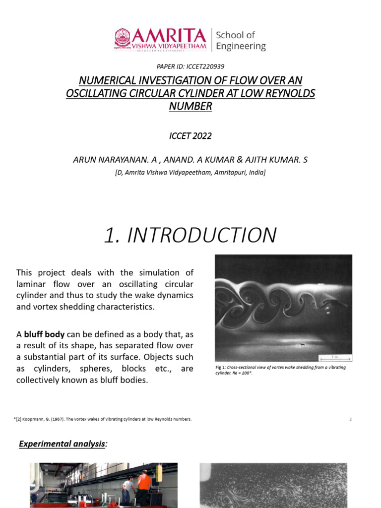 Flow Analysis of Oscillating Cylinder | PDF | Reynolds Number | Lift ...