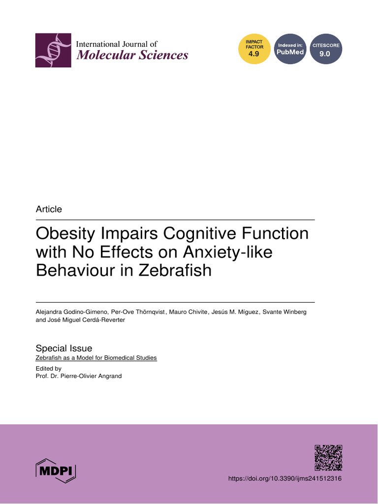 Ijms 24 12316 With Cover | PDF | Adipose Tissue | Human Diseases And ...