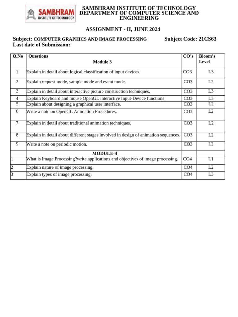 CG Assignment 2 | PDF