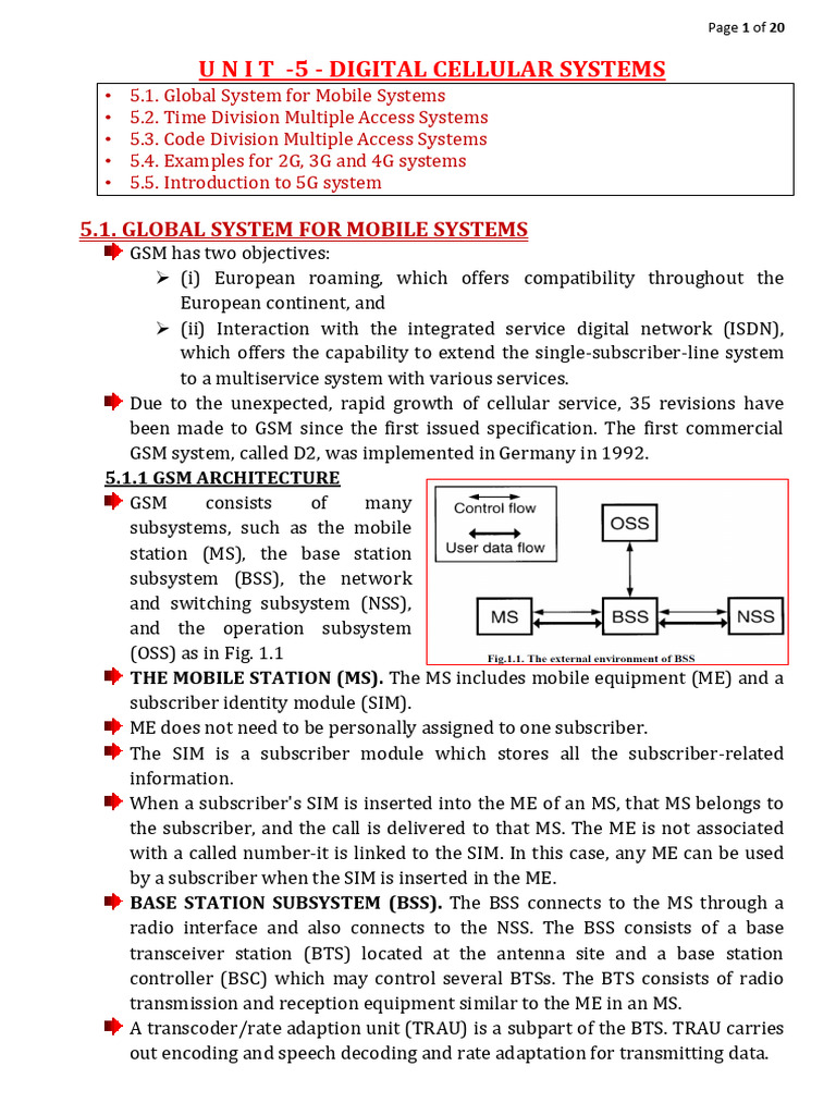 Digital Cellular Systems Overview | PDF | Cellular Network | Modulation