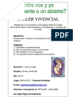 Taller Vivencial: RELACIONES DE PAREJA