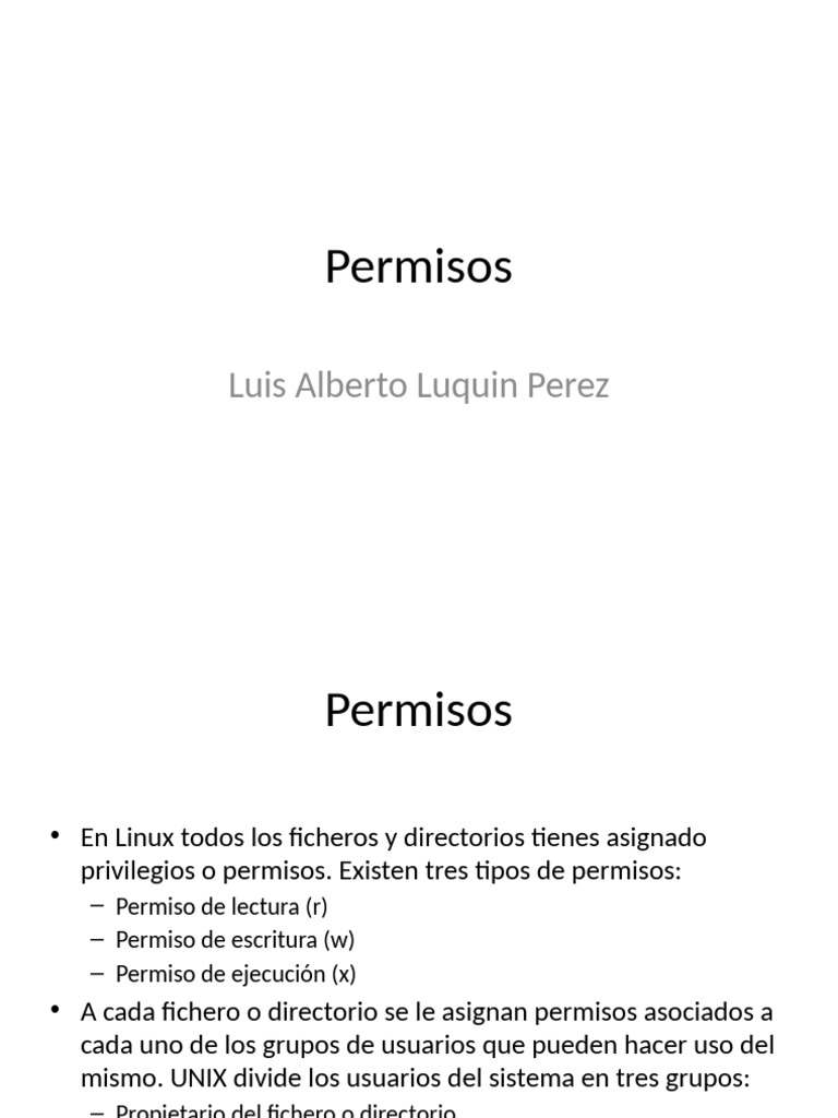 Permisos y Comandos en Linux | PDF | Archivo de computadora ...