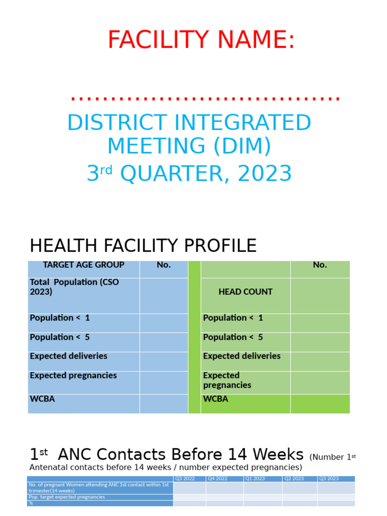 2023 Health Facility Performance Report | PDF