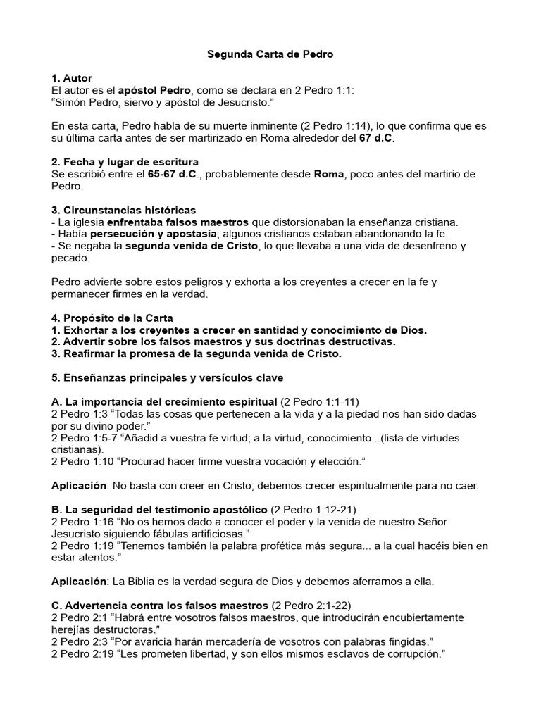 2 Pedro | PDF | Cristo (título) | Teología