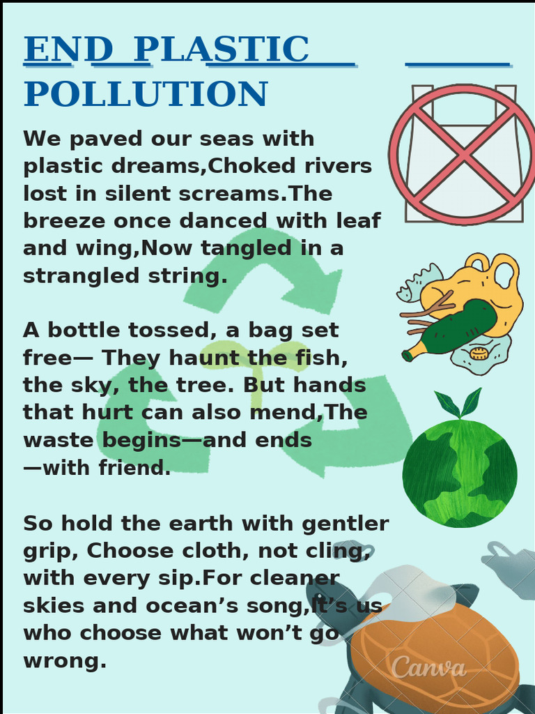 End Plastic Pollution | PDF