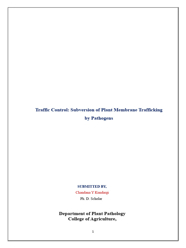 Pathogen-Induced Disruption of Plant Membranes | PDF | Autophagy ...