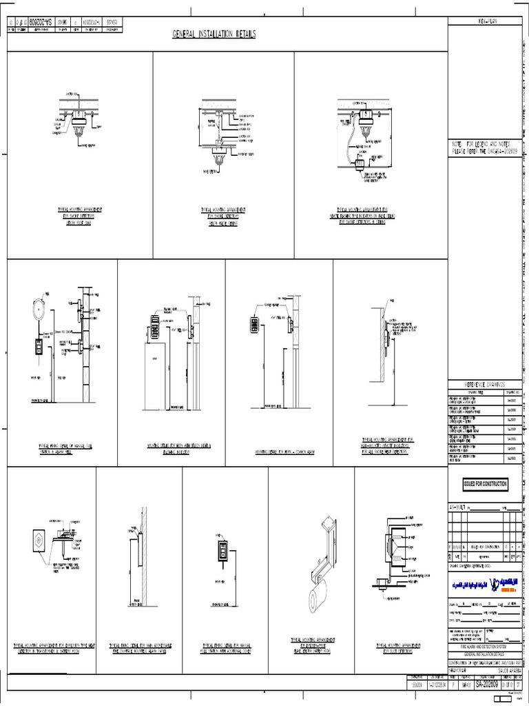 Issued For Construction: General Installation Details Fire Alarm and ...
