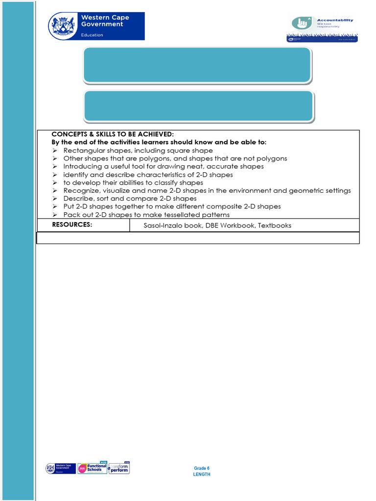 Grade 4 Lesson on 2-D Shapes | PDF | Shape | Rectangle