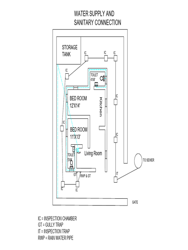 Room Dimensions and Plumbing Layout | PDF