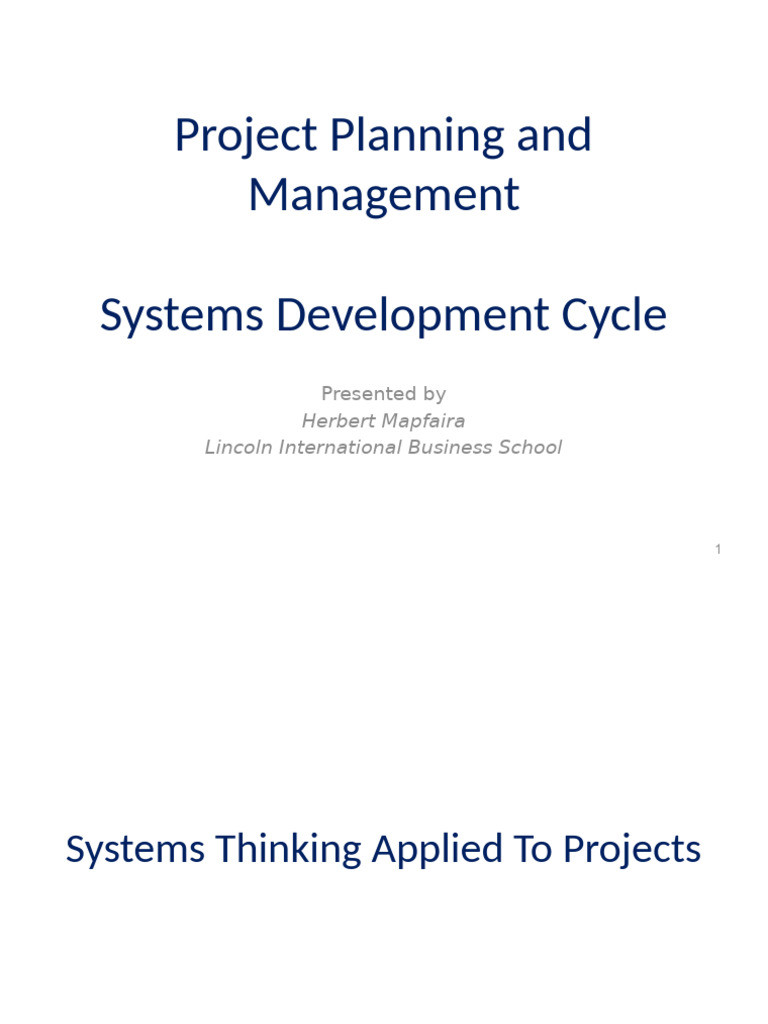 Lecture 02b - Systems Development Cycle - Tagged | PDF | System ...