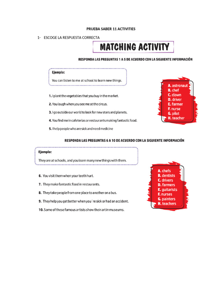 Prueba Saber 11 | PDF