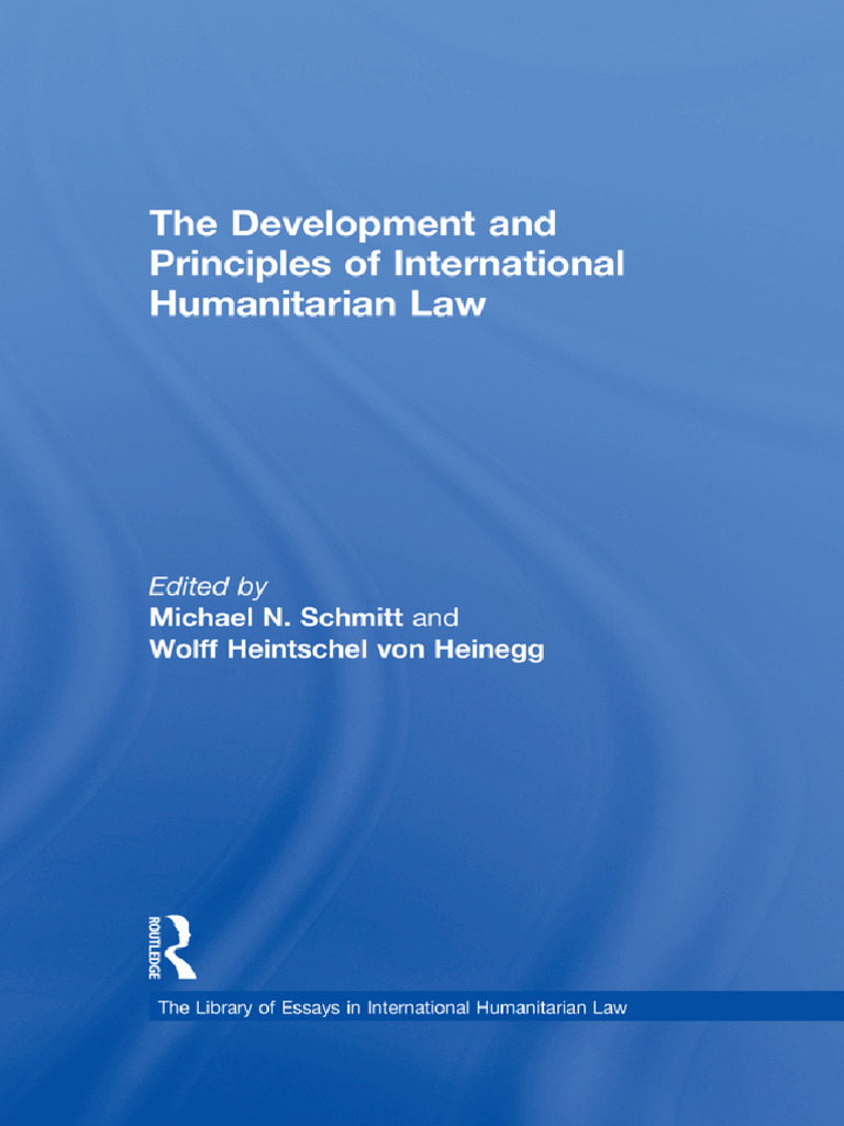 Principles of International Humanitarian Law | PDF | International ...