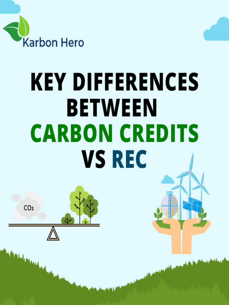 Key Differences Between Carbon Credits Vs Rec 1722461686 | PDF