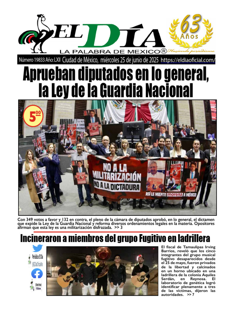 El Dia 25 de Junio 2025 | PDF | Israel | Política mundial