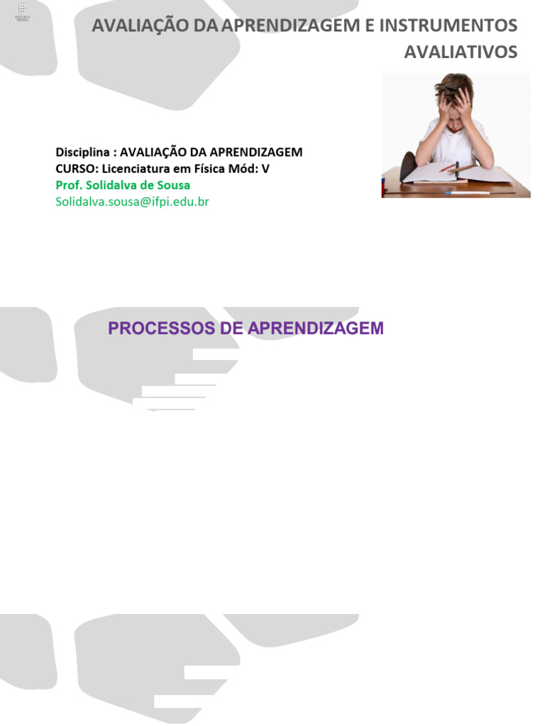 Avaliação da Aprendizagem na Didática | PDF | Aprendizado | Pedagogia