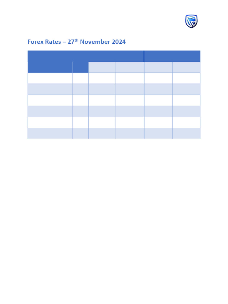 Forex Rates for November 27, 2024 | PDF