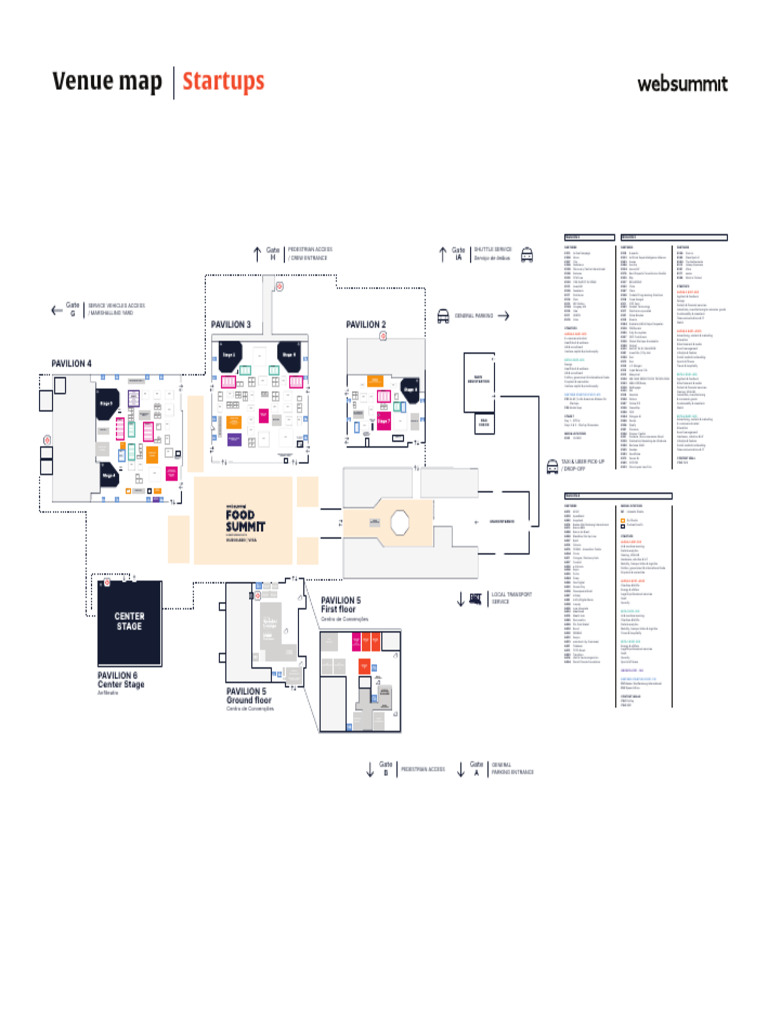 Web Summit 2025 Venue Map | PDF | Financial Markets | Market (Economics)