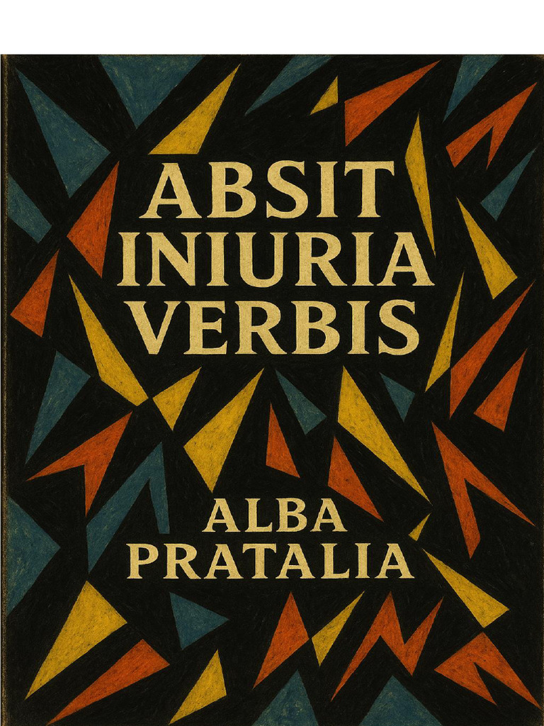 Absit Iniuria Verbis: A Dark Monologue | PDF